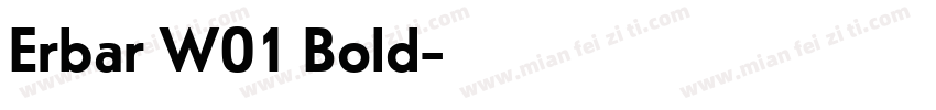 Erbar W01 Bold字体转换